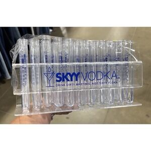 Sky's Vodka Plastic Test Tube Shot Glasses Promotional Drink  Dirty‎ Martinis